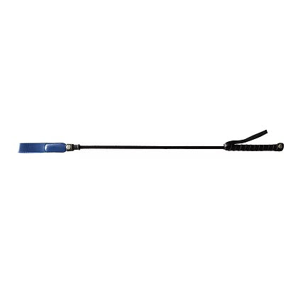 Rouge Blue Long Riding Crop with Slim Leather Tip 24 Inches