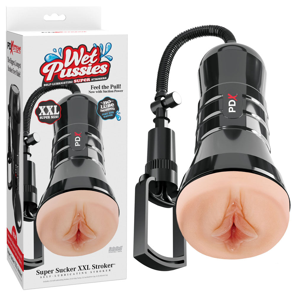 PDX Wet Pussies Super Sucker XXL – Suction Pump Vagina Stroker