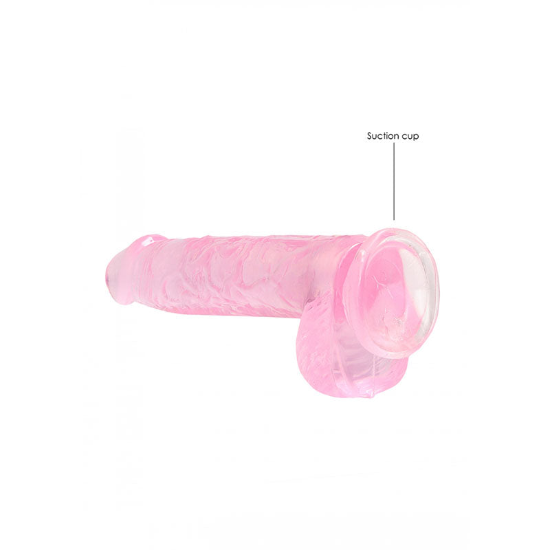 RealRock 6 Inch Crystal Clear Dildo with Suction Cup