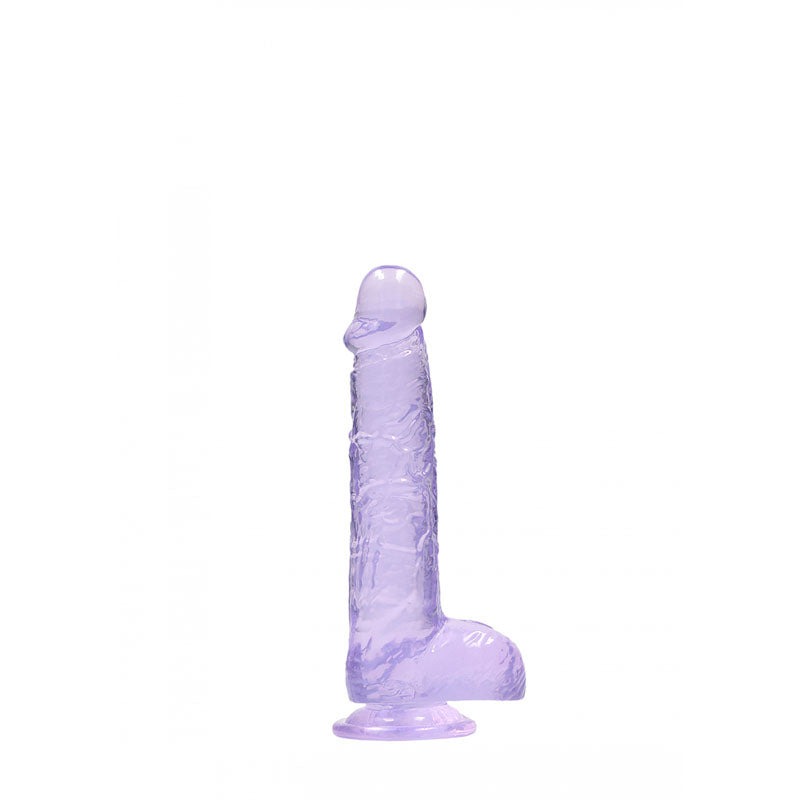 REALROCK 6'' Realistic Dildo With Balls - 15.2 cm Dong, Purple