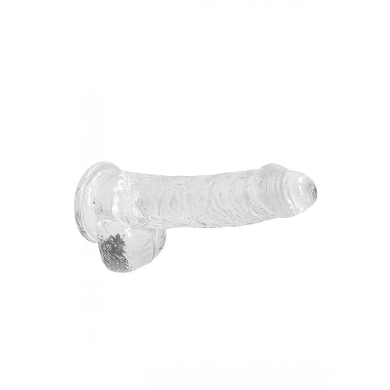 RealRock 6 Inch Transparent Crystal Clear Dildo – Realistic Body-Safe Dildo