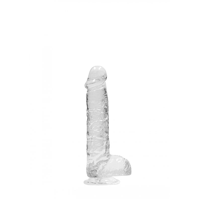RealRock 6 Inch Transparent Crystal Clear Dildo – Realistic Body-Safe Dildo
