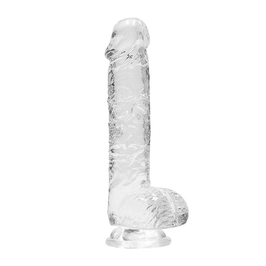 RealRock 6 Inch Transparent Crystal Clear Dildo – Realistic Body-Safe Dildo