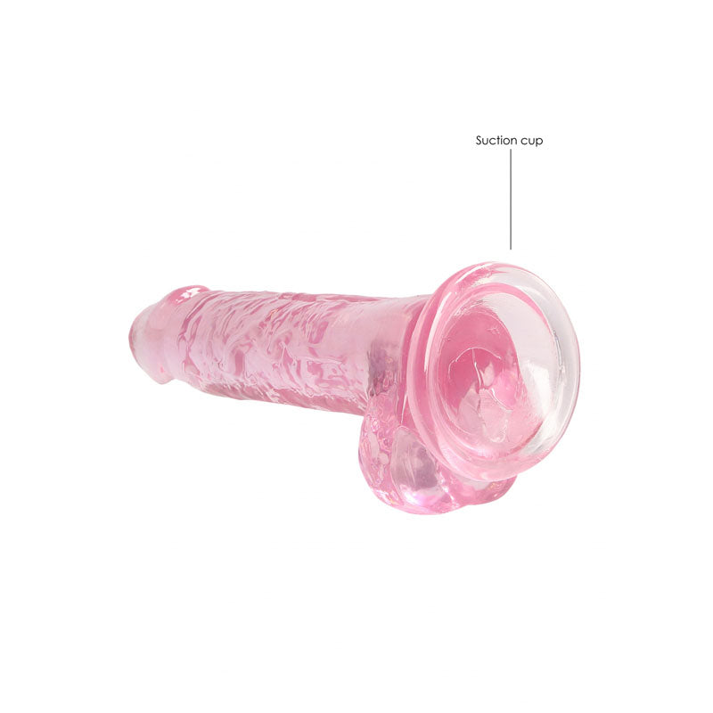 REALROCK Crystal Clear (Transparent) – 7 Inch Realistic Dildo With Balls