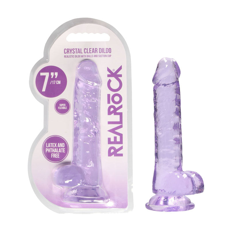 Realrock 7 Inch Realistic Dildo With Balls 17.8 Cm Dong