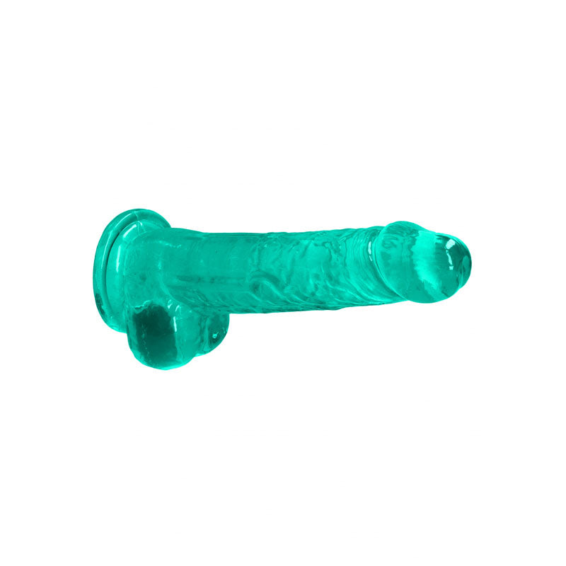 Realrock Crystal Clear 8 Inch Realistic Dildo With Balls – Body-Safe Dildo