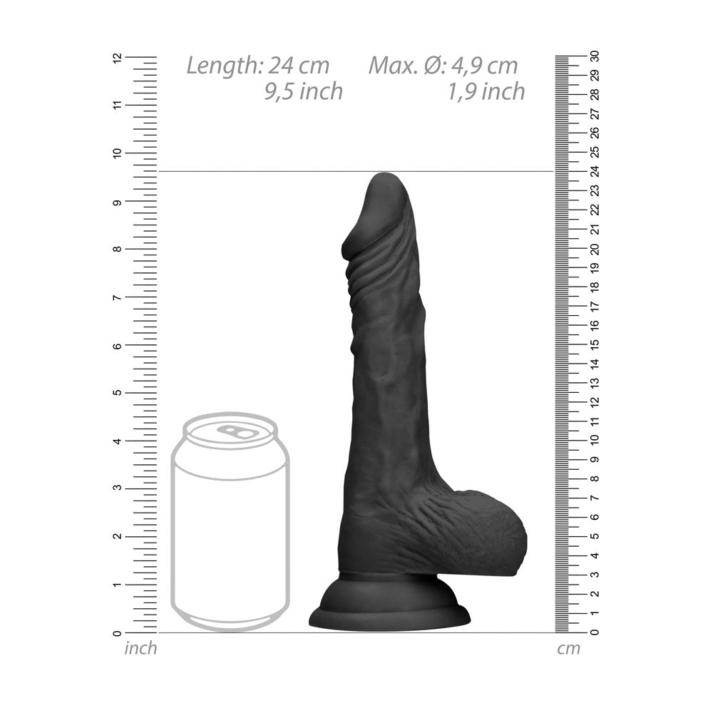 RealRock 9 Inch Realistic Dong with Balls – Lifelike Phthalate-Free Dildo
