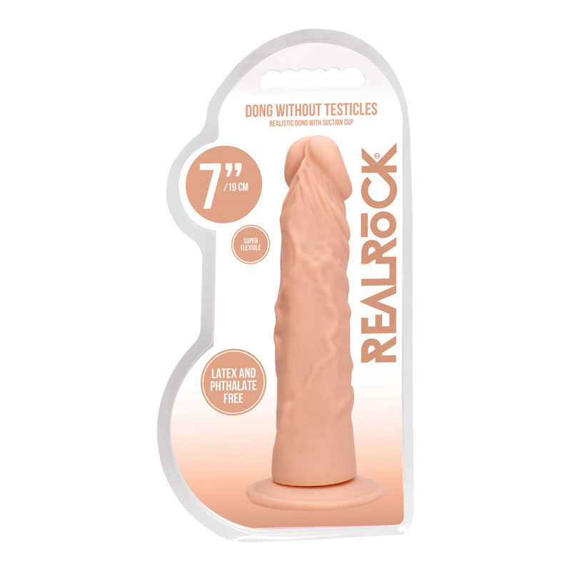 RealRock 10 Inch Realistic Dong With Testicles Flesh
