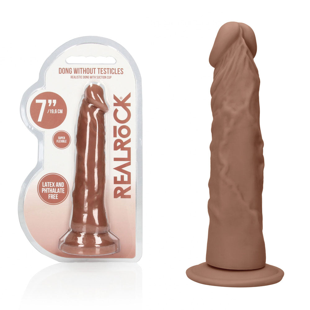 Realrock 7 Inch Realistic Dildo – Phthalate-Free Skin TPE Dildo