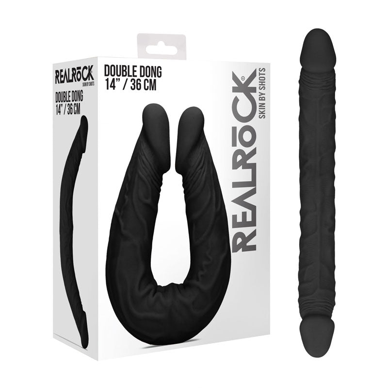 RealRock 14 Inch Double Dildo – Realistic Soft-TPE Double Dong
