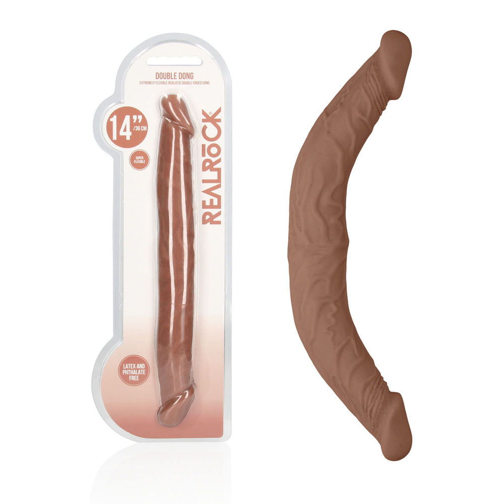 RealRock 14 Inch Double Dildo – Lifelike Phthalate-Free Double Dong