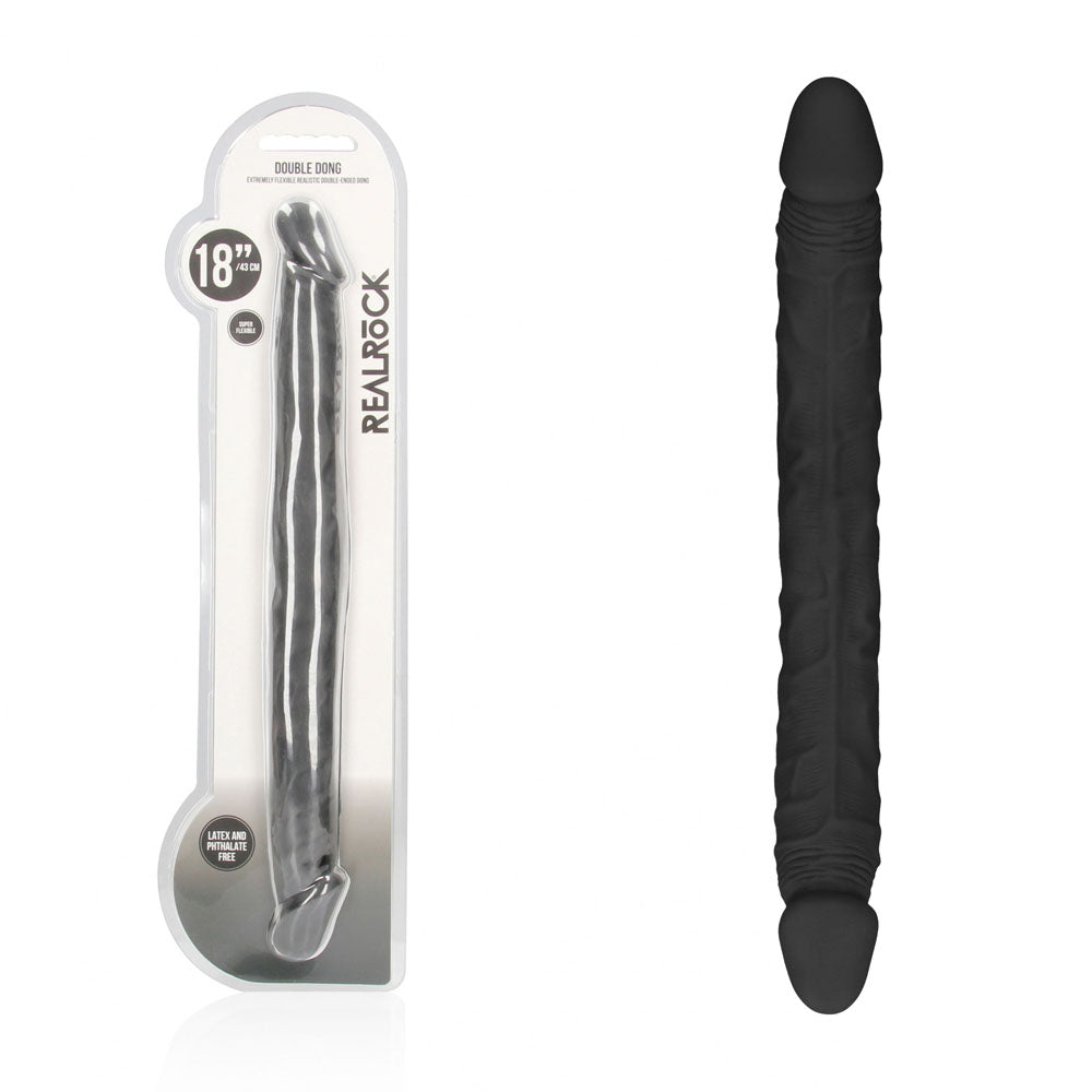 Realrock 18 Inch Double Dildo – Lifelike Phthalate-Free Double Dong