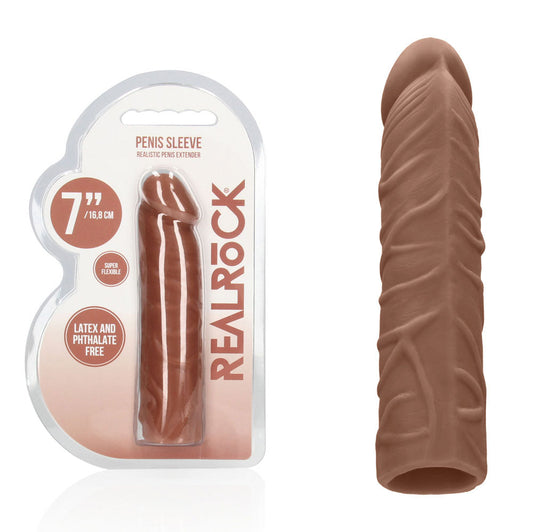 RealRock 7 Inch Penis Extender Sleeve – Body-Safe Penis Extension