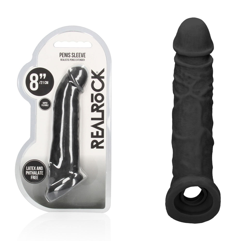 RealRock 8 Inch Penis Sleeve – Body-Safe Phthalate-Free Sleeve