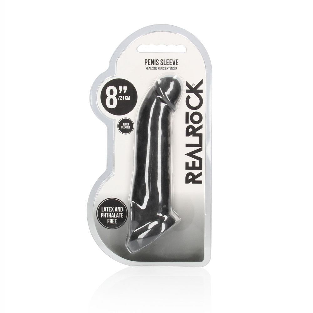 RealRock 8 Inch Penis Sleeve – Body-Safe Phthalate-Free Sleeve