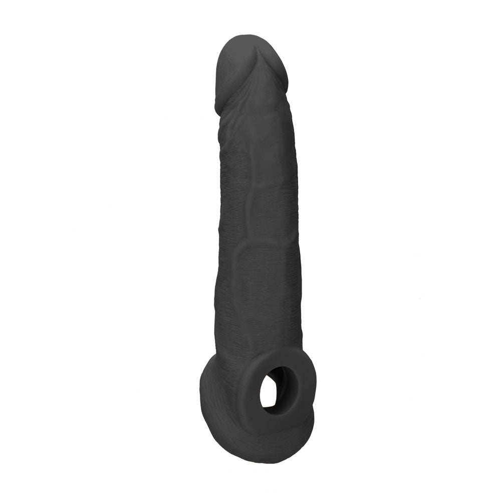 Realrock Realistic Penis Extender 9 Inch Phthalate-Free Penis Extension Sleeve