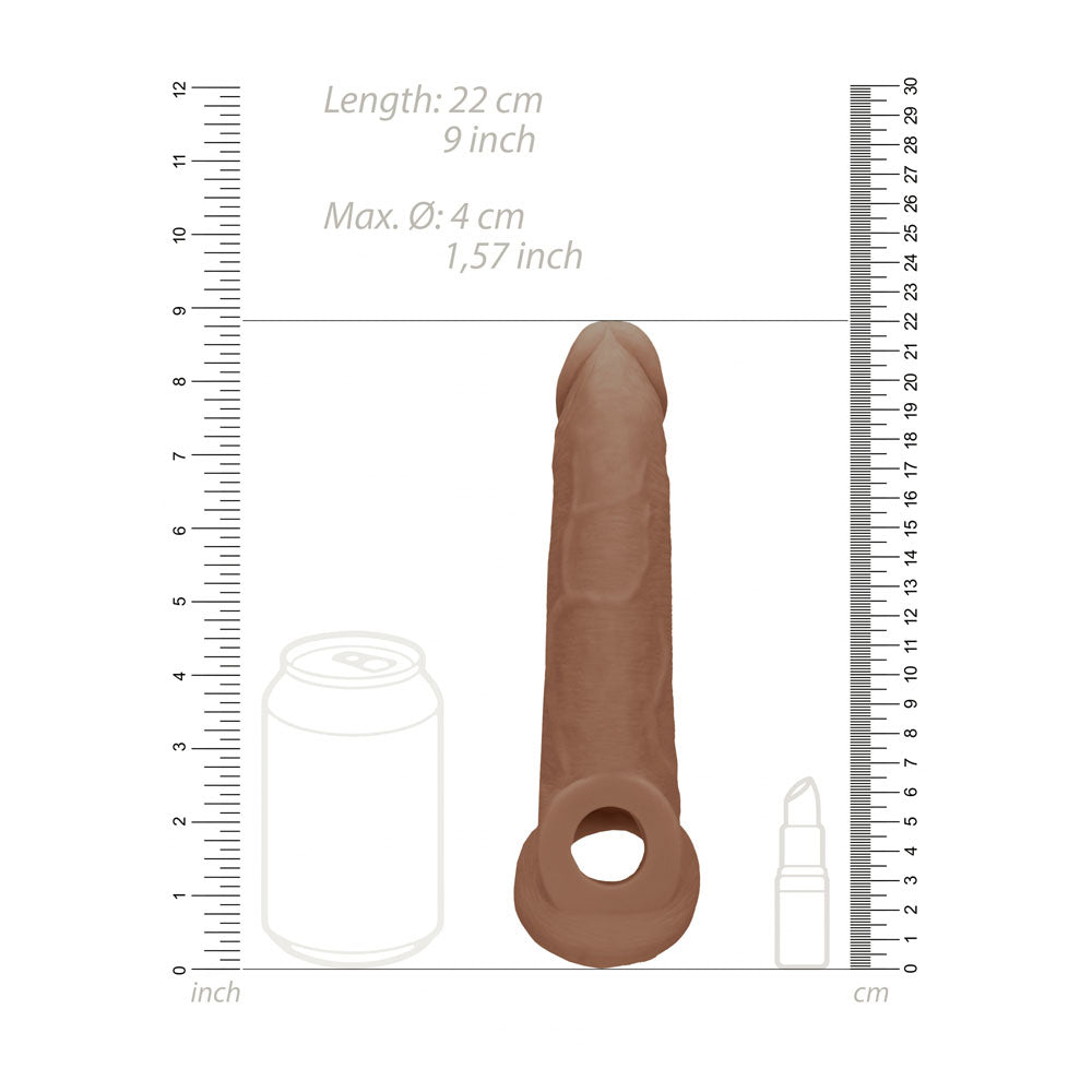 RealRock 9 Inch Penis Sleeve – Phthalate-Free Body-Safe Sleeve