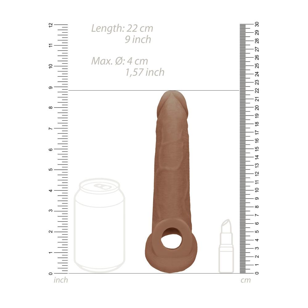 RealRock 9 Inch Penis Sleeve – Phthalate-Free Body-Safe Sleeve