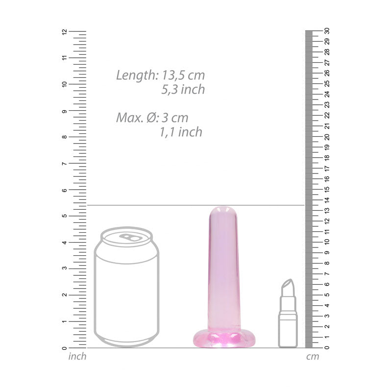 REALROCK Crystal Clear 13.5 cm Dildo With Suction Cup