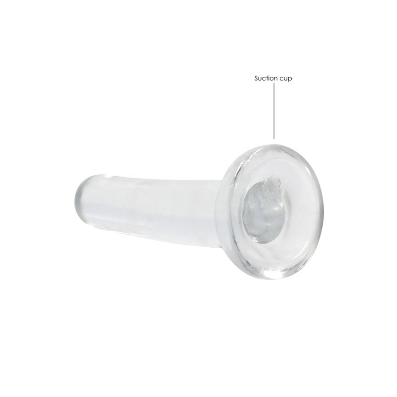 REALROCK Crystal Clear Dildo With Suction Cup – 13.5 cm Dildo