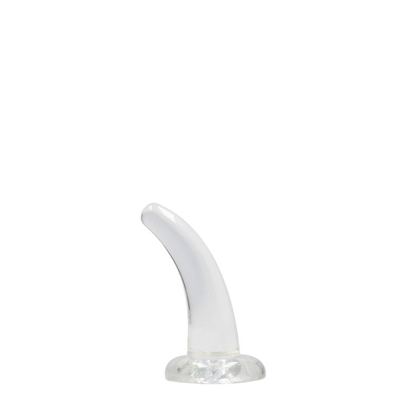 REALROCK Crystal Clear Curved Dildo 11.5 cm With Suction Cup
