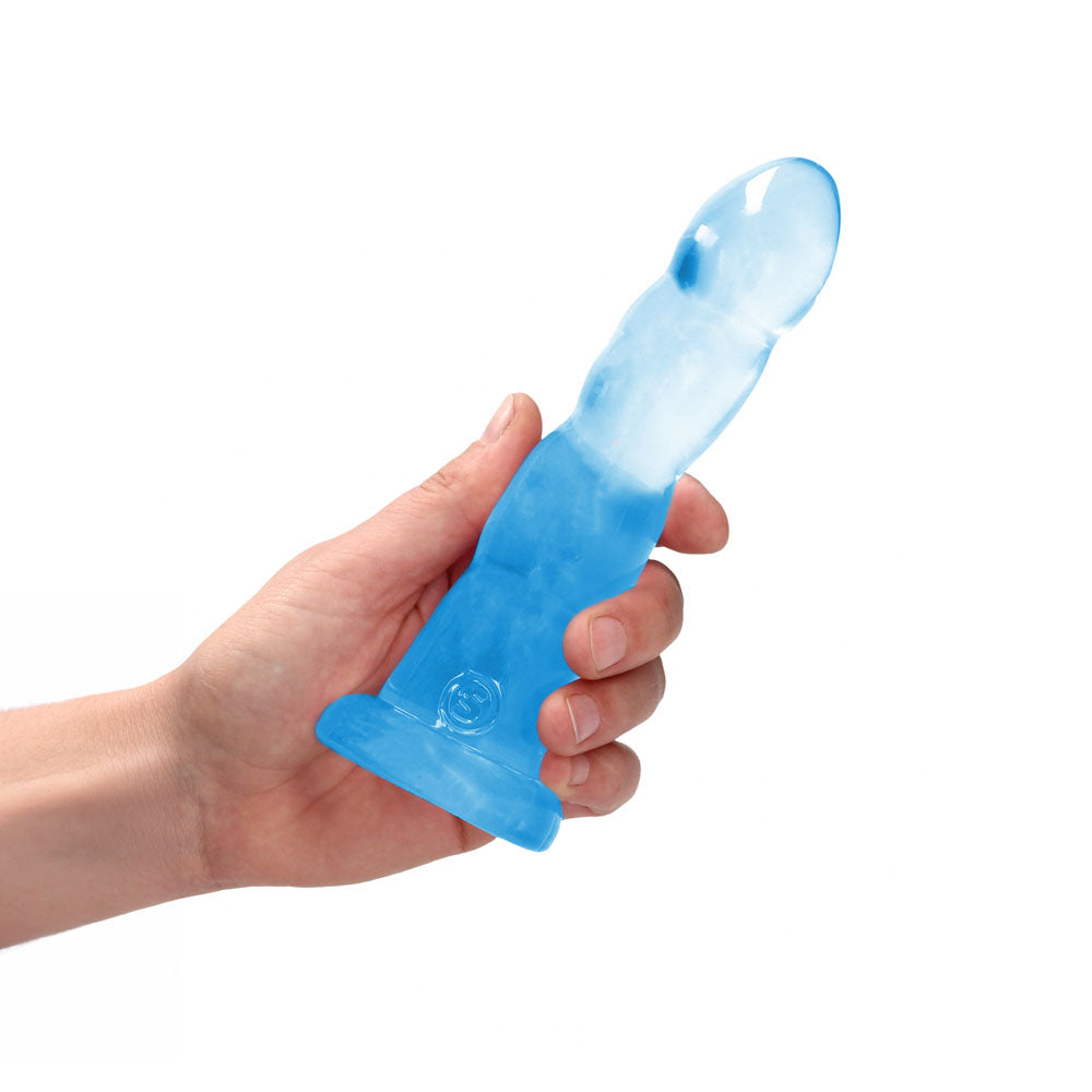 RealRock Crystal Clear 17 cm Dildo with Suction Base
