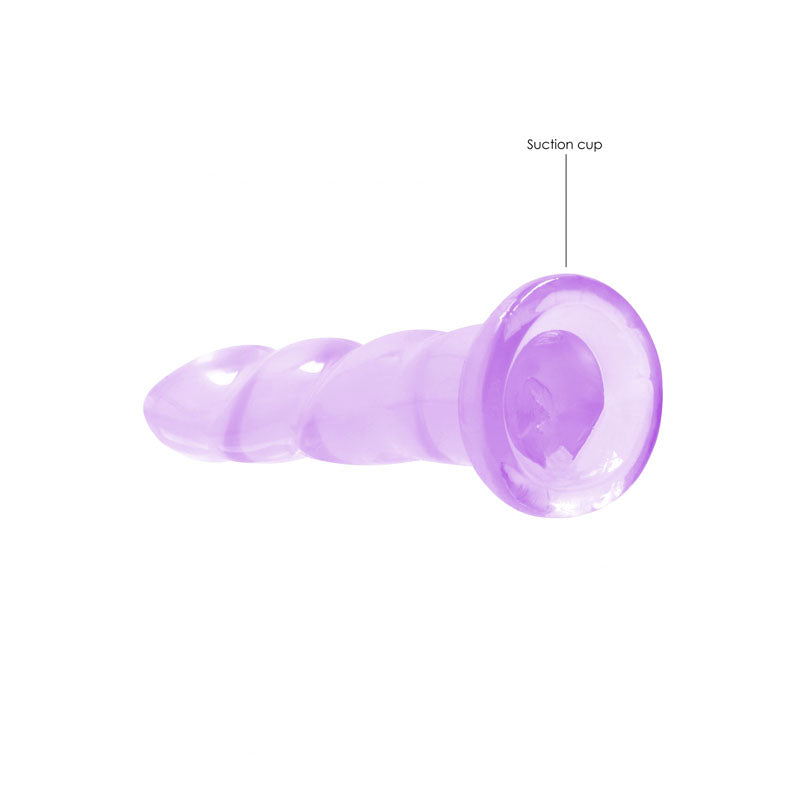 REALROCK Crystal Clear Dildo With Suction Base – Non Realistic Dildo
