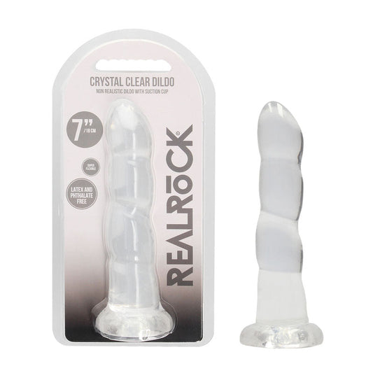 RealRock Clear Dildo with Suction Base – Non-Realistic Dildo