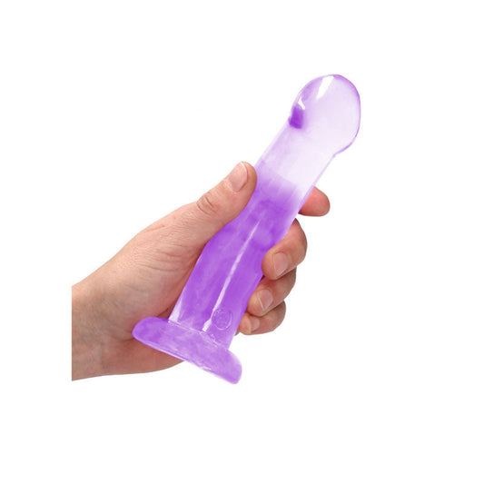 REALROCK Crystal Clear Dildo With Suction Cup – 17 cm Non-Realistic Dildo