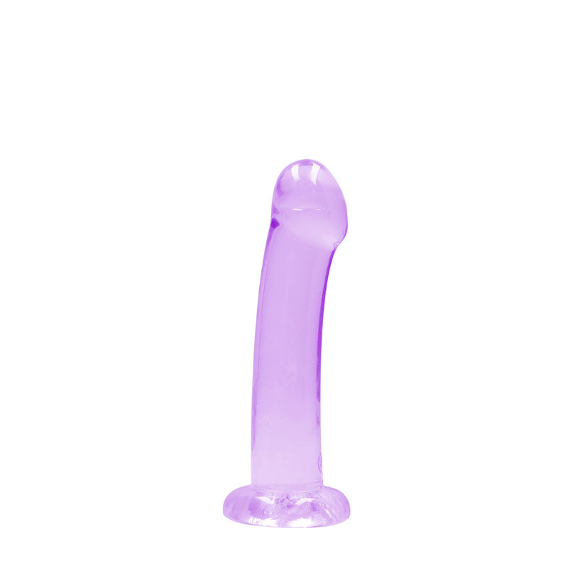 REALROCK Crystal Clear Dildo With Suction Cup – 17 cm Non-Realistic Dildo