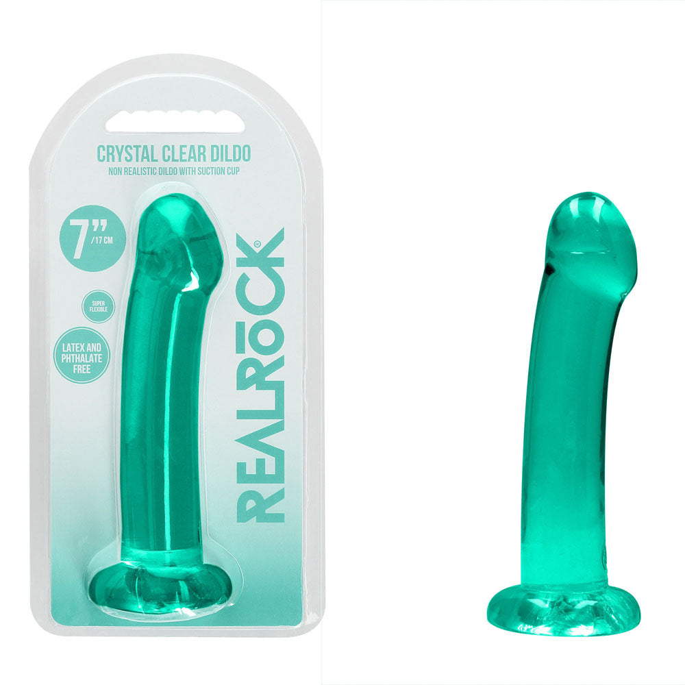 Realrock Crystal Clear Dildo 17 cm – Suction Cup Dildo