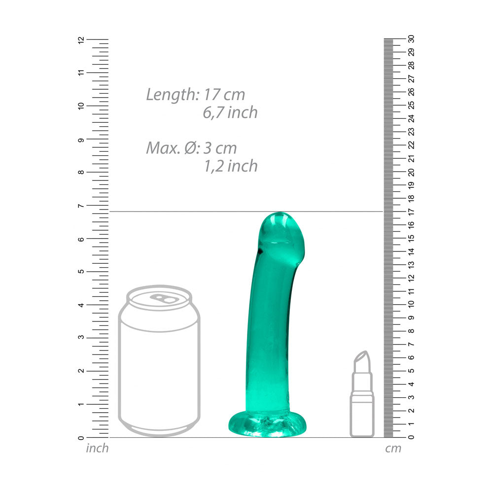 Realrock Crystal Clear Dildo 17 cm – Suction Cup Dildo