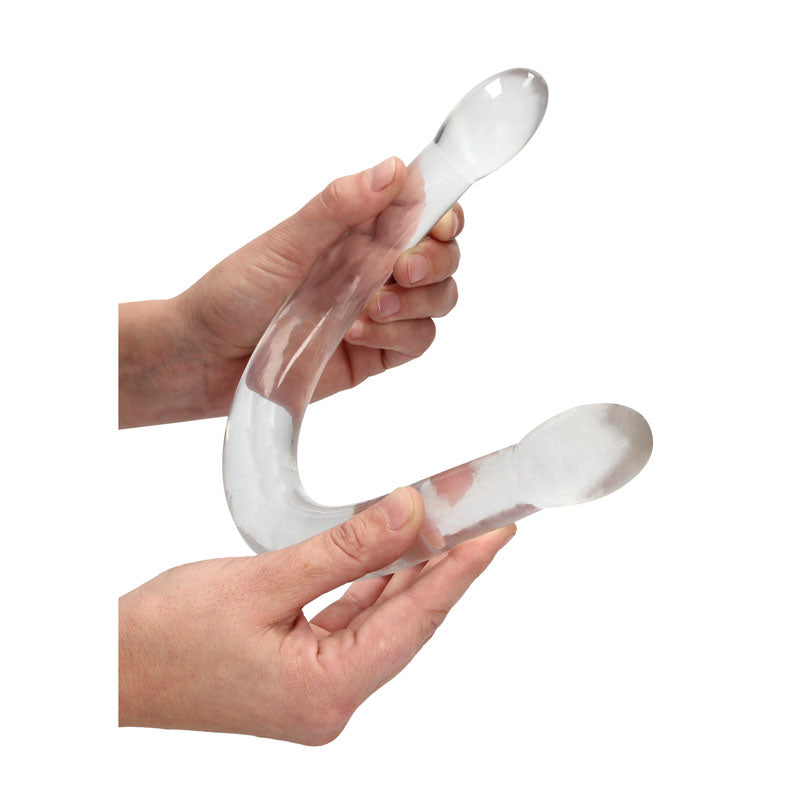REALROCK Crystal Clear Double Dong – 17 Inch Double Dong