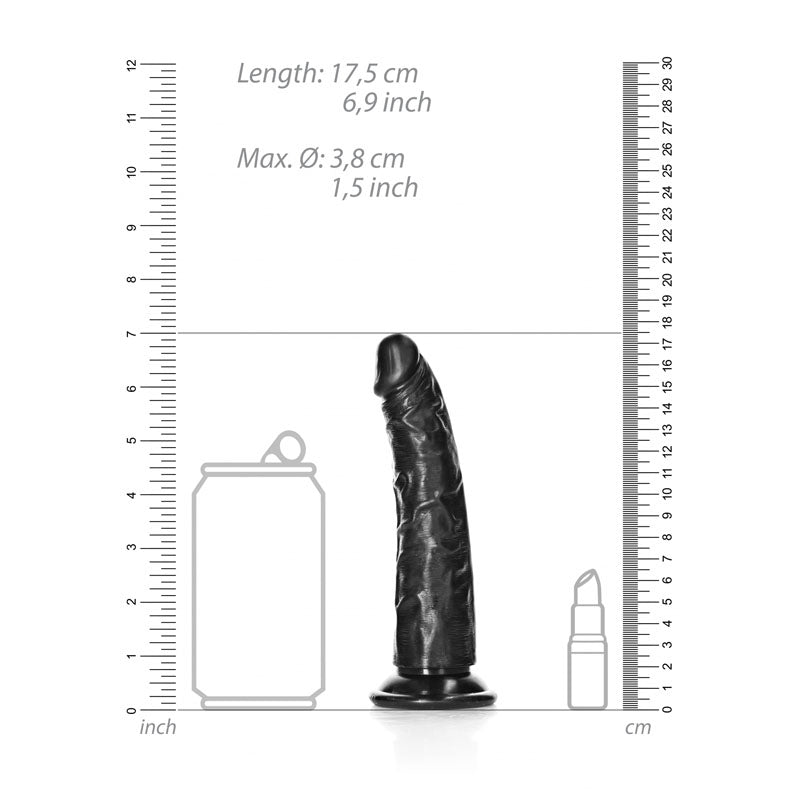 RealRock Realistic Slim Dildo 6 Inch – Soft-Touch 15.5 cm Dildo