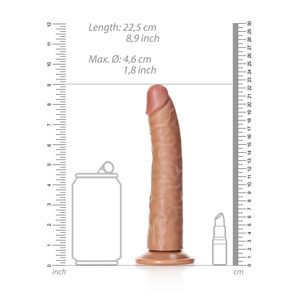 Realrock Realistic Slim Dildo With Suction Cup 20.5cm