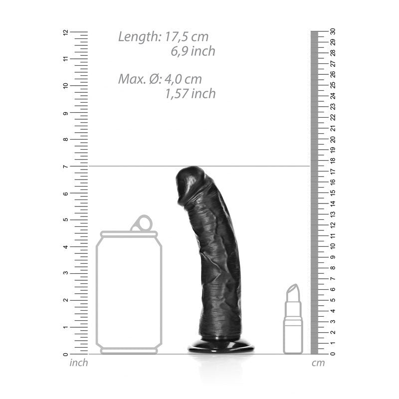 RealRock Realistic Curved Dildo with Suction Cup – 15.5 cm Dildo