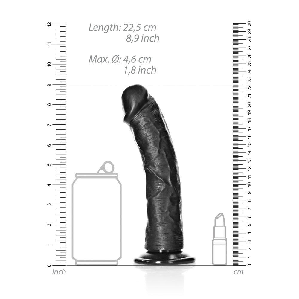 RealRock Realistic Curved Dildo with Suction Cup – 20 cm Dildo