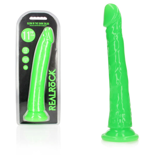RealRock Slim Glow in the Dark 29 cm Dildo