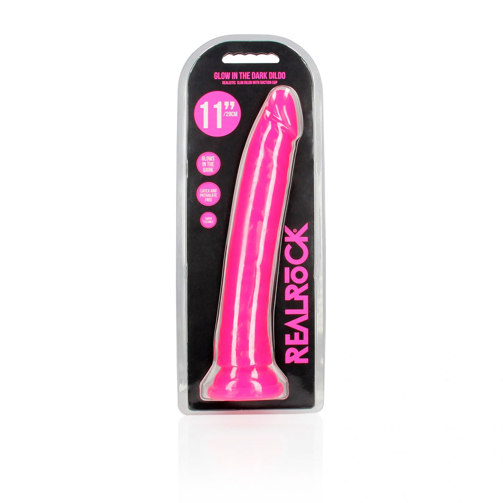 REALROCK Slim Glow in the Dark 29 cm Dildo