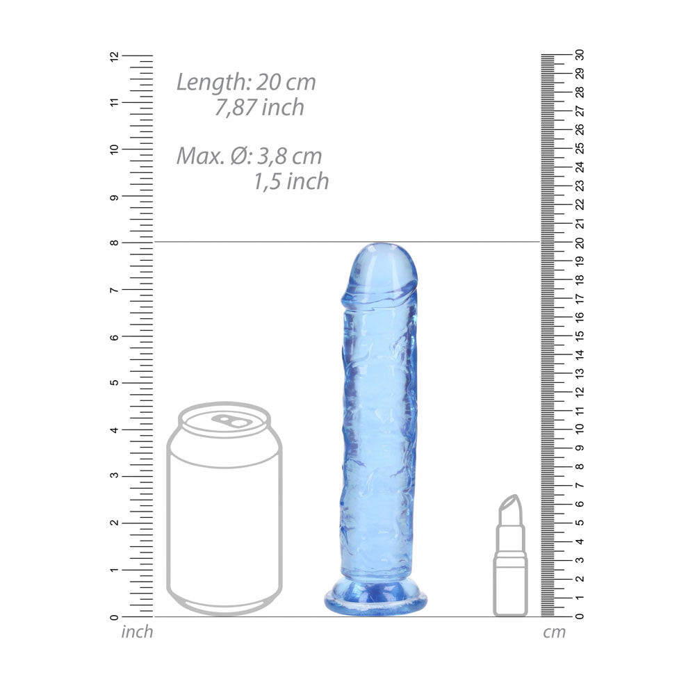 REALROCK 18 cm Straight Crystal Clear Dildo