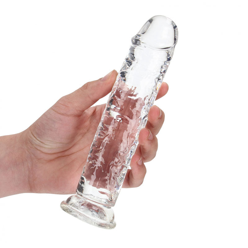 RealRock 18 cm Clear Straight Dildo – 7 Inch Dildo