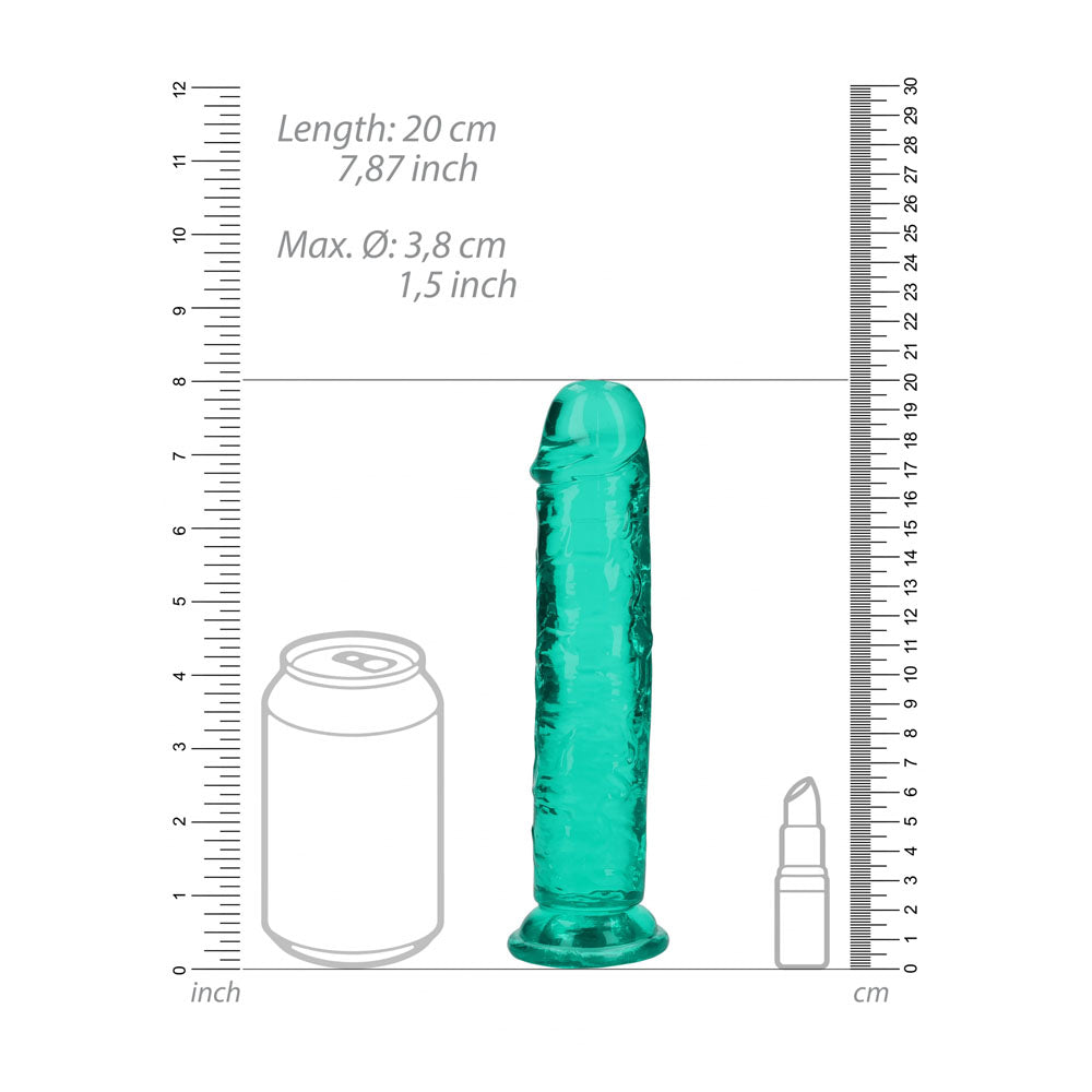 RealRock 18 cm Straight Dildo – Clear 7 Inch Dildo