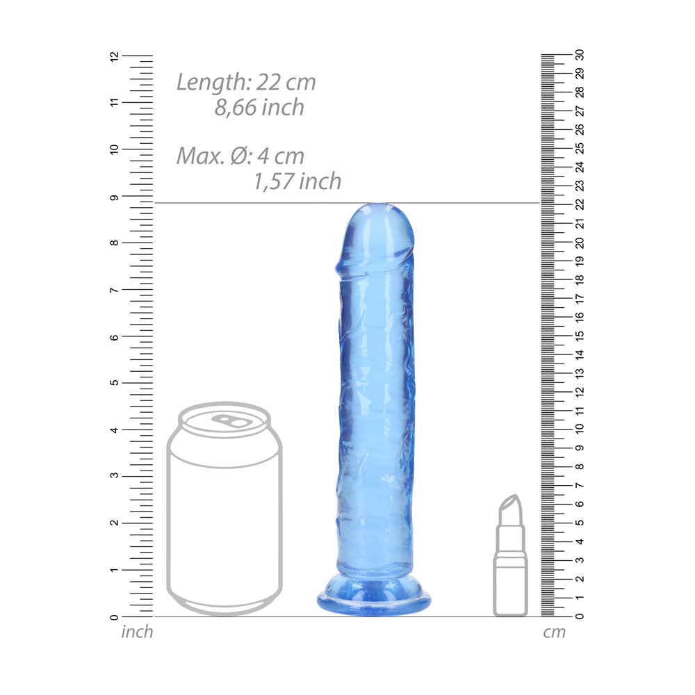 REALROCK 20 cm Straight Crystal Clear Dildo
