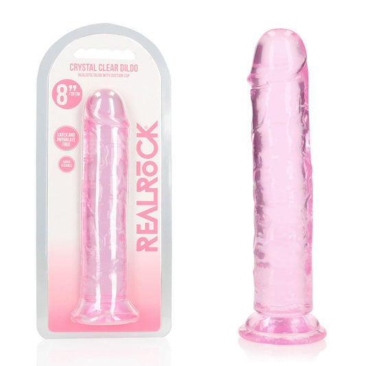 Realrock 20 cm Straight Dildo – Clear 20 cm Dildo