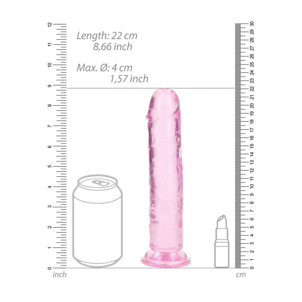Realrock 20 cm Straight Dildo – Clear 20 cm Dildo