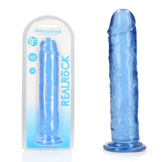 REALROCK 25 cm Straight Dildo – Clear 10 Inch Dildo