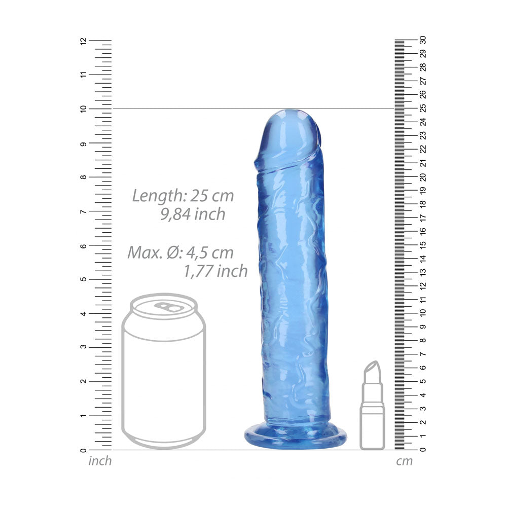 REALROCK 25 cm Straight Dildo – Clear 10 Inch Dildo