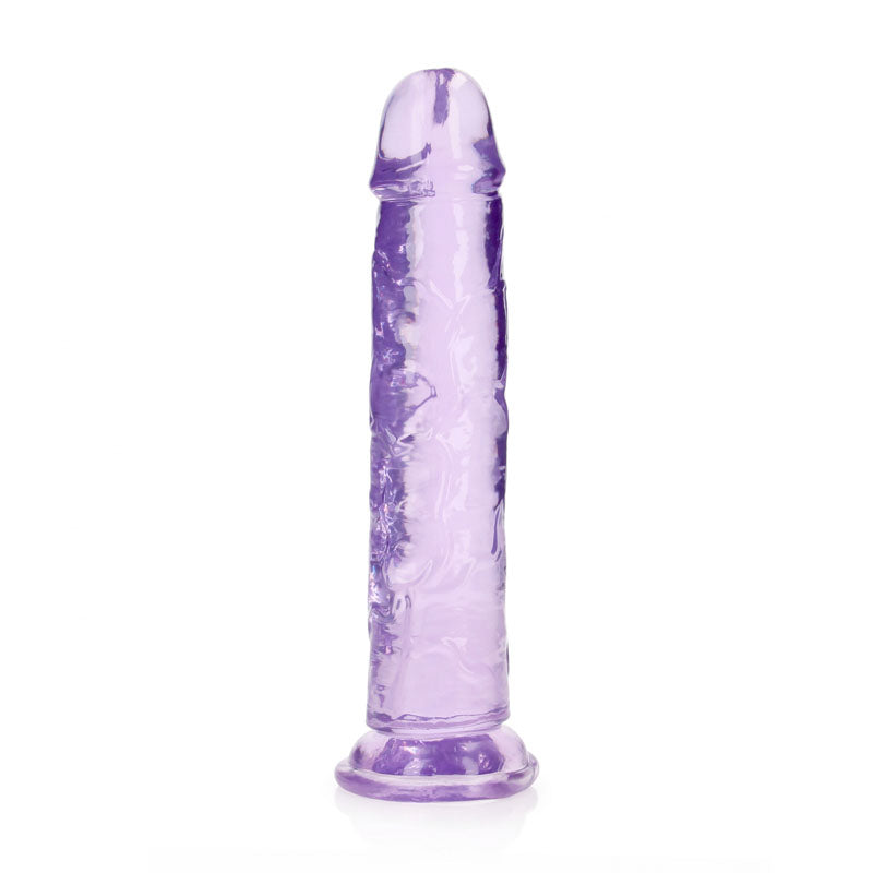 RealRock 25 cm Straight Dildo – Clear Straight Dildo for Anal and Vaginal Use