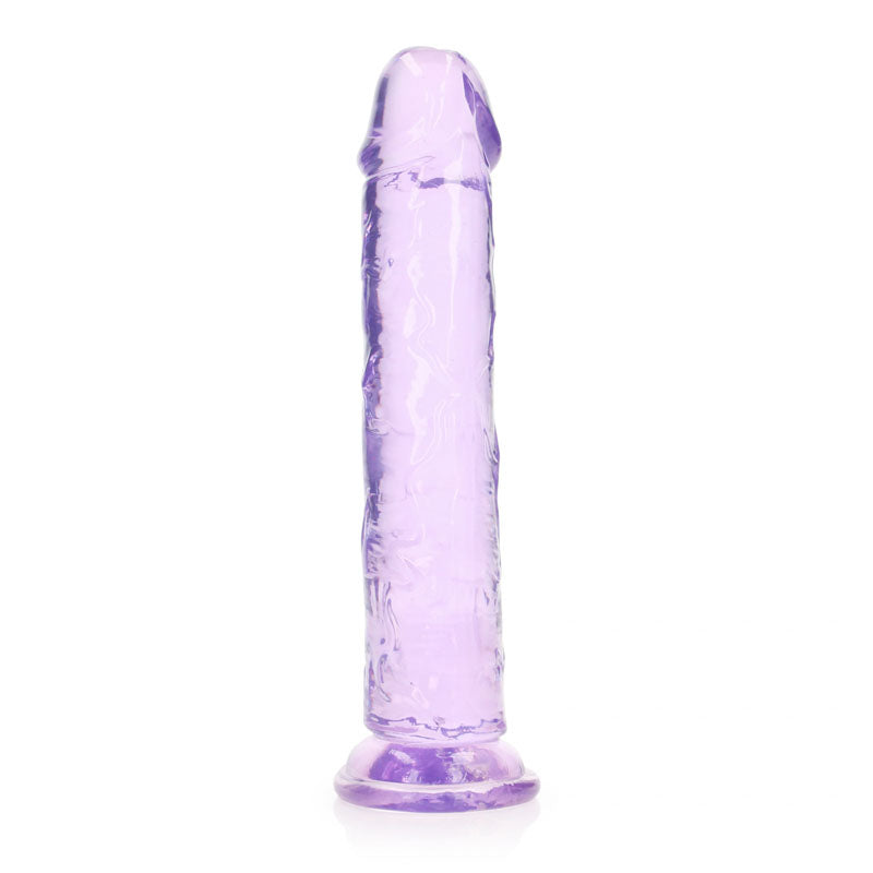 RealRock 25 cm Straight Dildo – Clear Straight Dildo for Anal and Vaginal Use