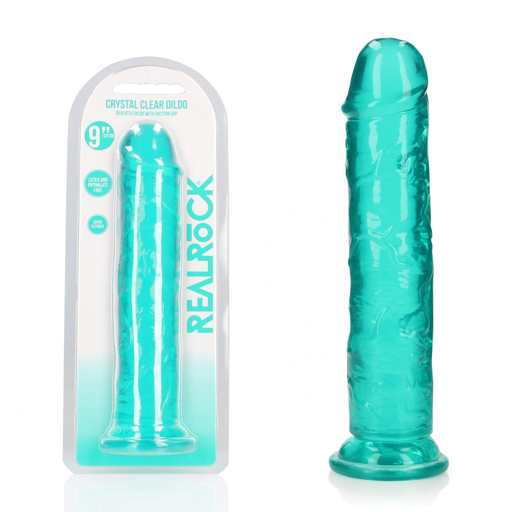RealRock 25 cm Straight Crystal Clear Dildo